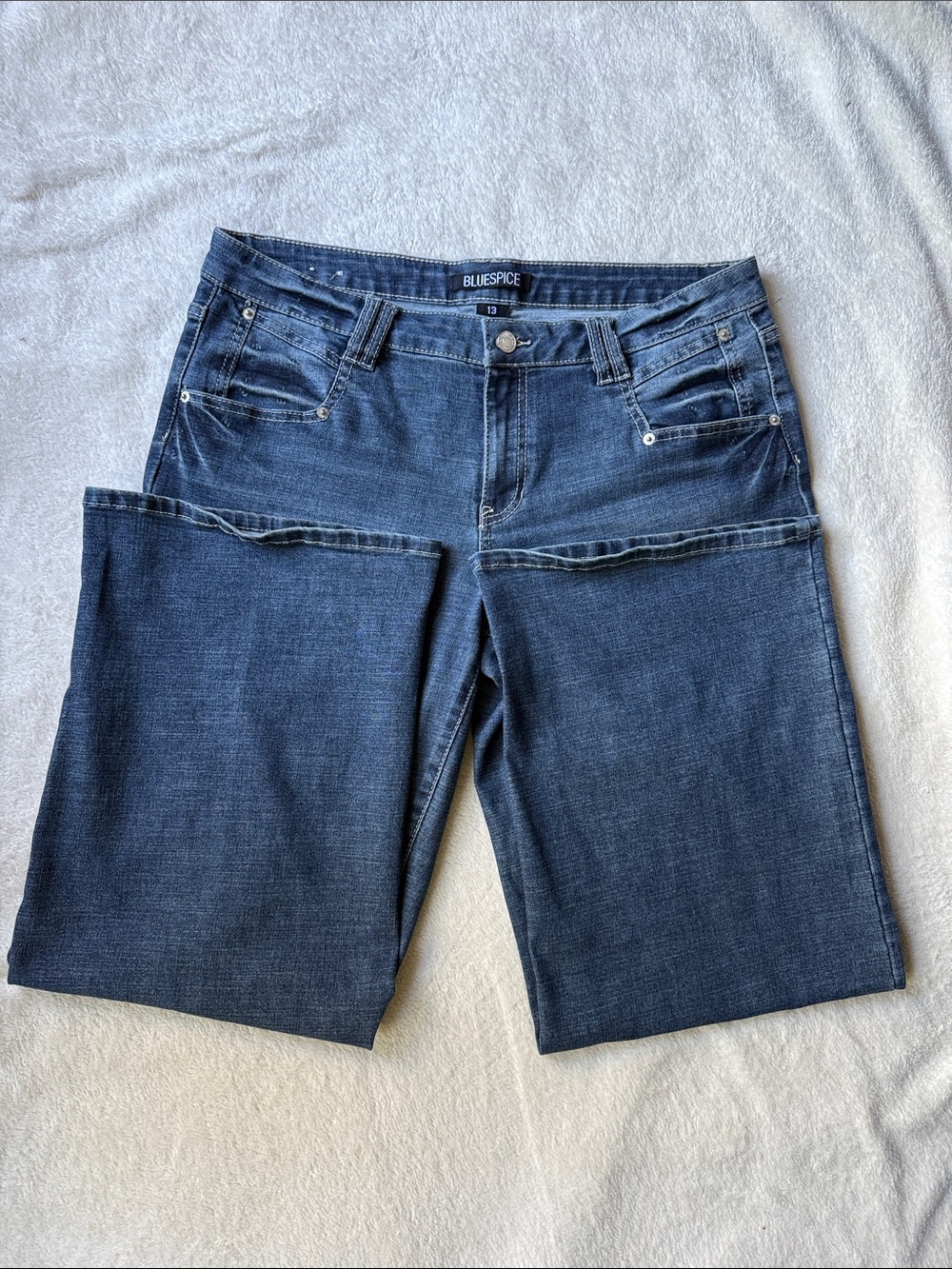 Blue Spice Light Blue Wide Leg Jeans